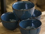 Zestaw ceramiczny do herbaty Indygo