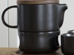 Zestaw ceramiczny Wooden Black