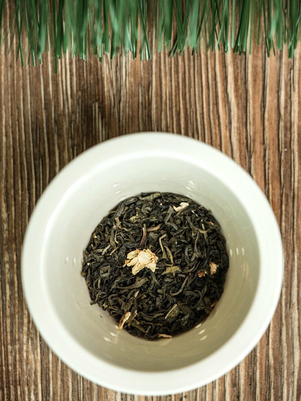 Herbata zielona - Jaśminowa z kwiatkami