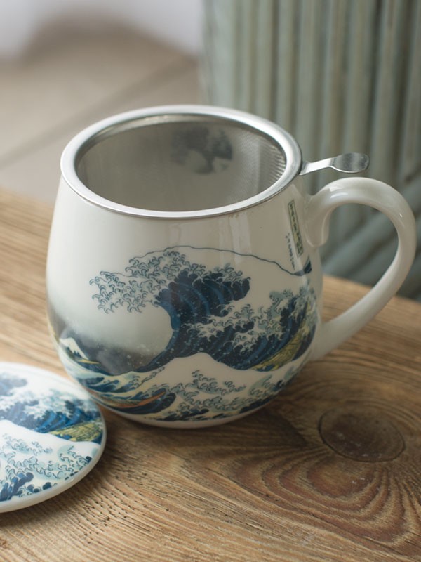 Kubek baryłka z zaparzaczem Fala